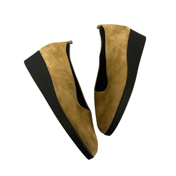 Hopp IO Slipper Suede Wedges in Ochre Suede Size 5 - Picture 10 of 10